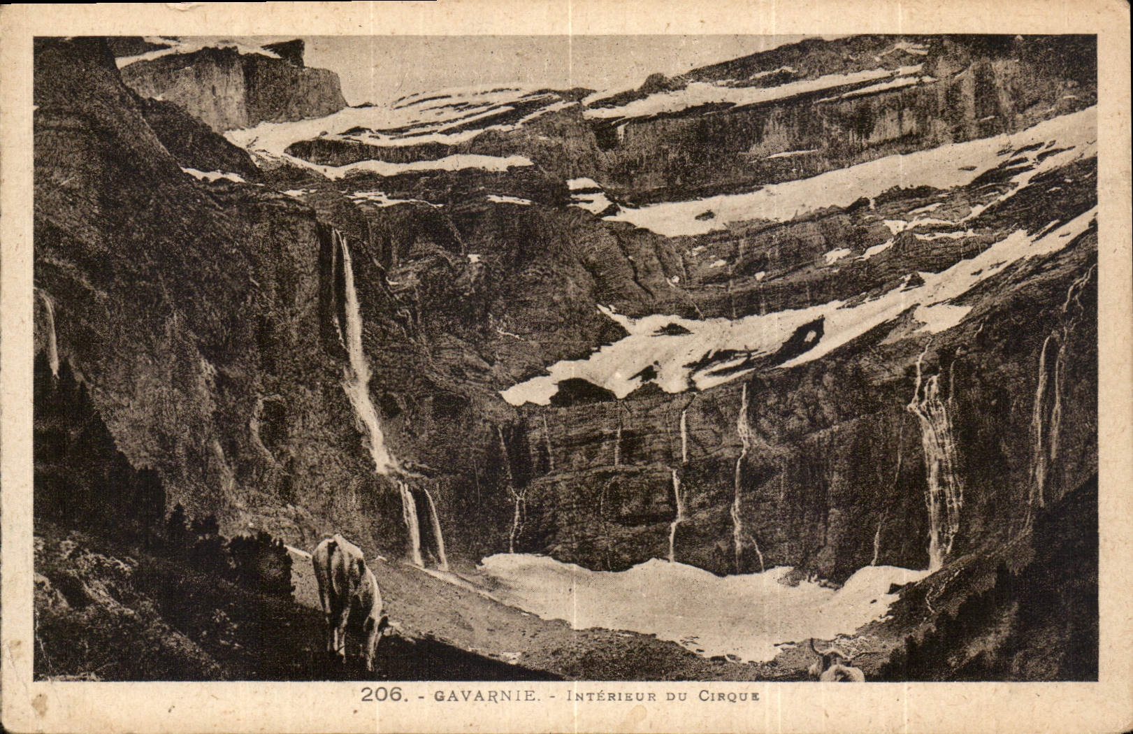 CPA Gavarnie Interieur du Cirque 