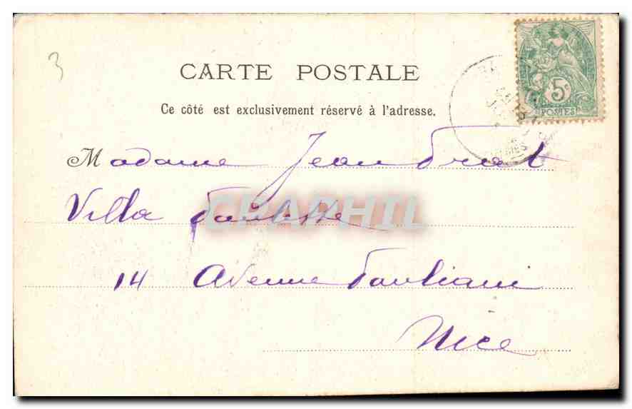 CPA Ligne du Sud le Saut du Loup  — Verso