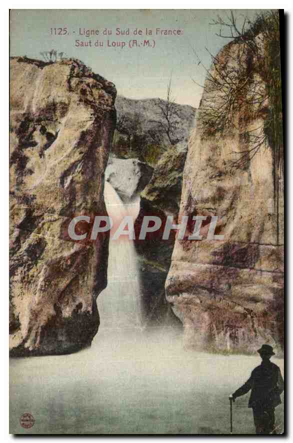 CPA Ligne du Sud de la France Saut du Loup A M 