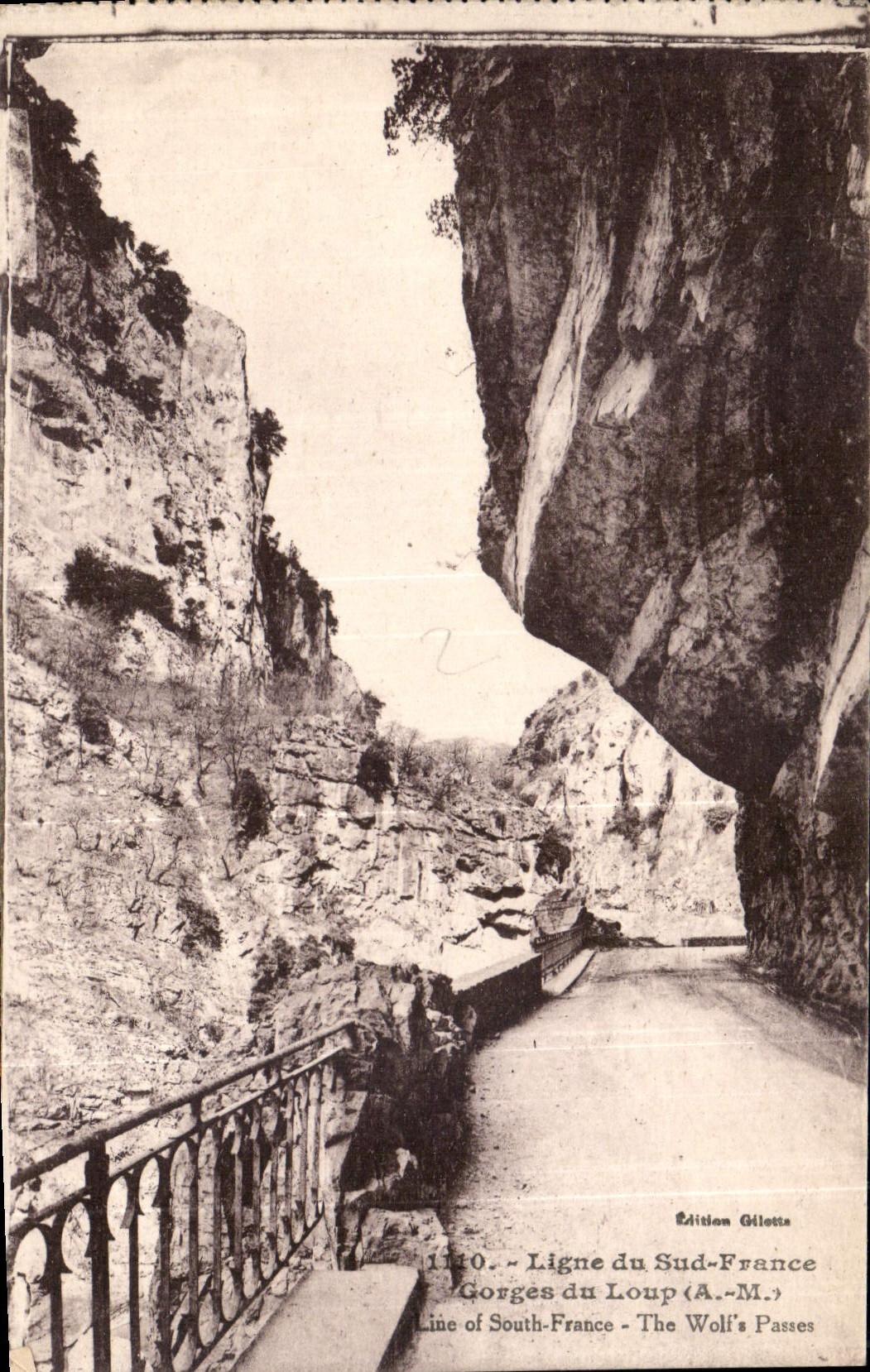 CPA Ligne du Sud France Gorges du Loup A M 