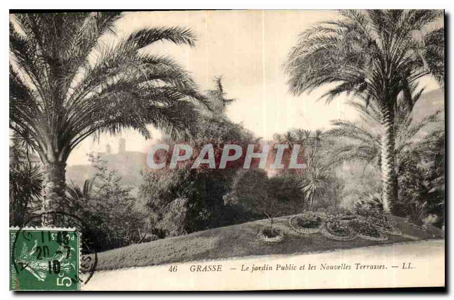 CPA Grasse le Jardin Public et les Nouvelles Terrasses 