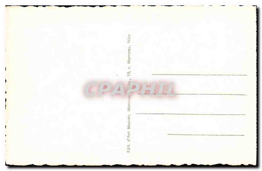 CPA Menton vue generale prise de Garavan  — Rückseite