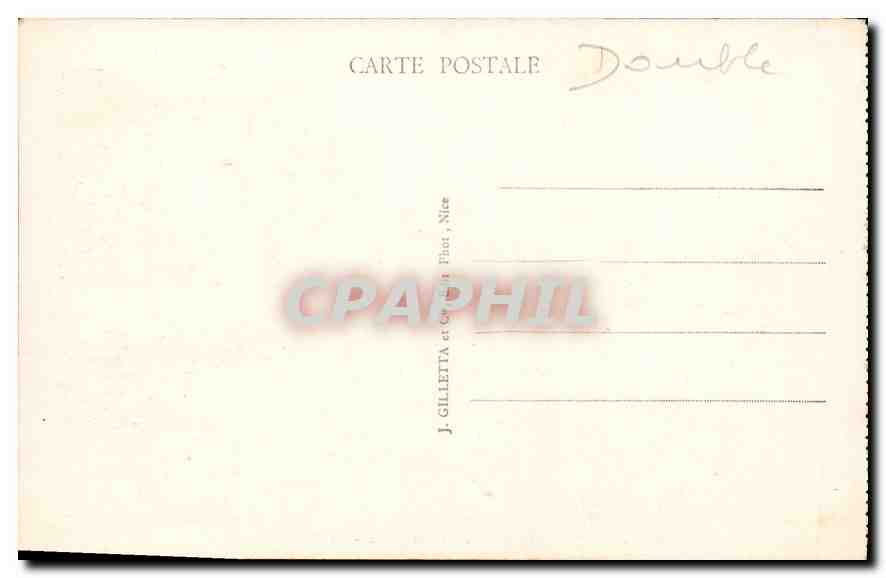 CPA Nice Quai des Etats Unis le Mont Boron  — Rückseite