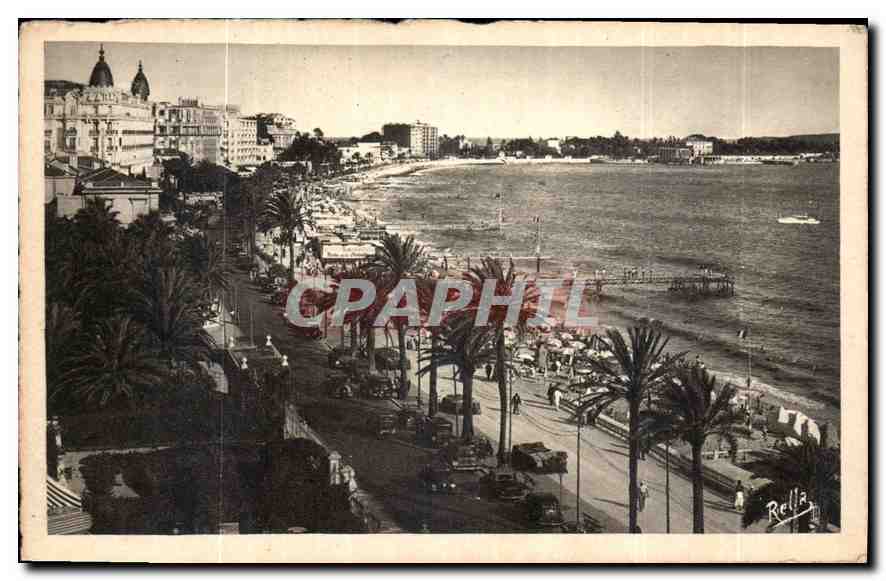 CPA Cannes la Promenade de la Croisette et les Grands Hotels 