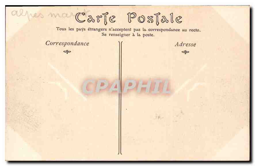 CPA Le Pont et les Gorges du Loup  — Verso