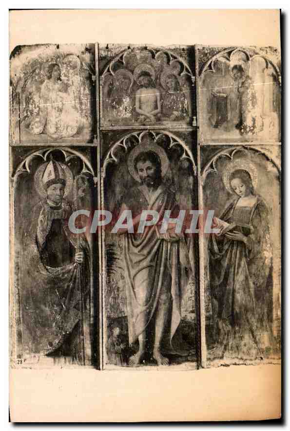 CPA Chapelle de Coursegoules A M Retable de Saint Jean baptiste fin XVI siecle attribue a L Brea 