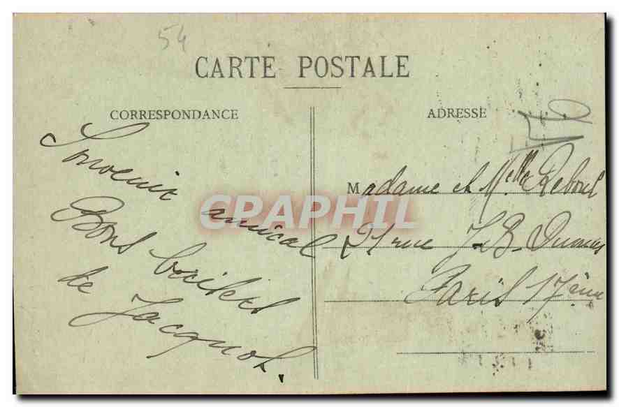 CPA Nancy Porte de la Craffe  — Rückseite