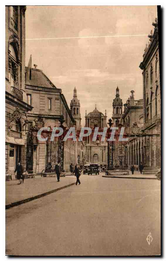 CPA Nancy la Ville aux Portes d'Or Cathedrale et Rue Maurice Barres 