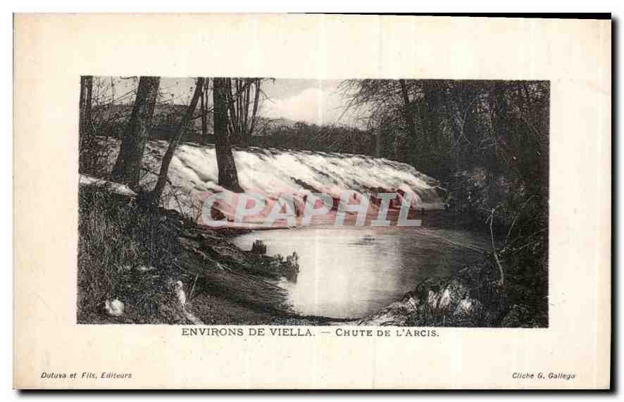 CPA Environs de Viella Chute de l'Arcis 