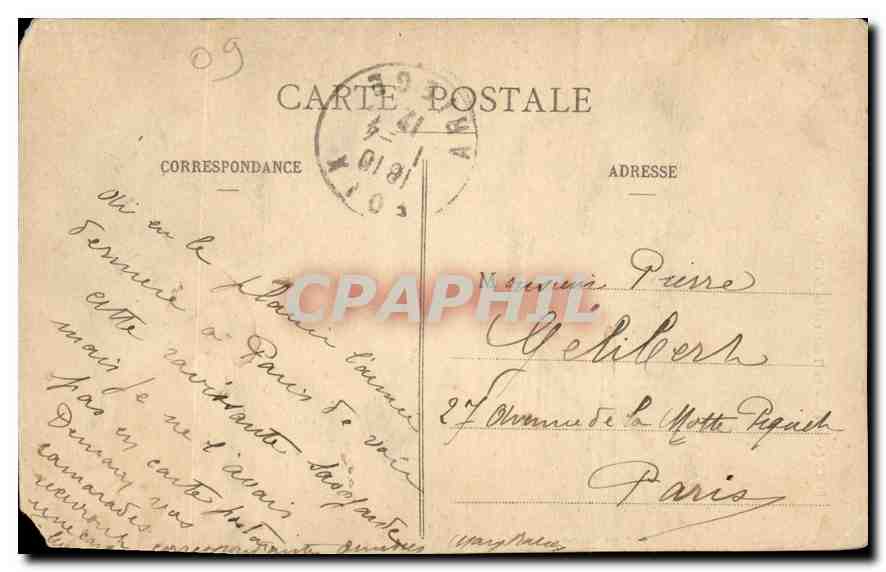 CPA Foix Ariege la Tour Carree de l'horloge  — Rückseite