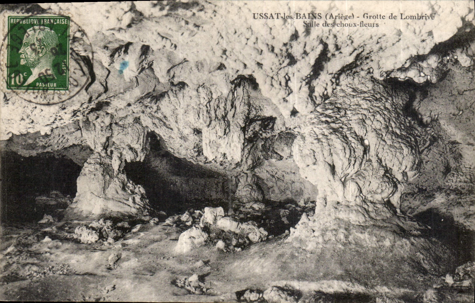 CPA Ussat les Bains Grotte de Lombrive Salle des Choux Fleurs 
