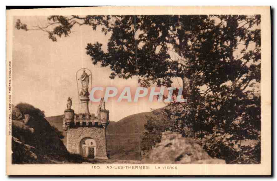 CPA Ax les Thermes la Vierge 