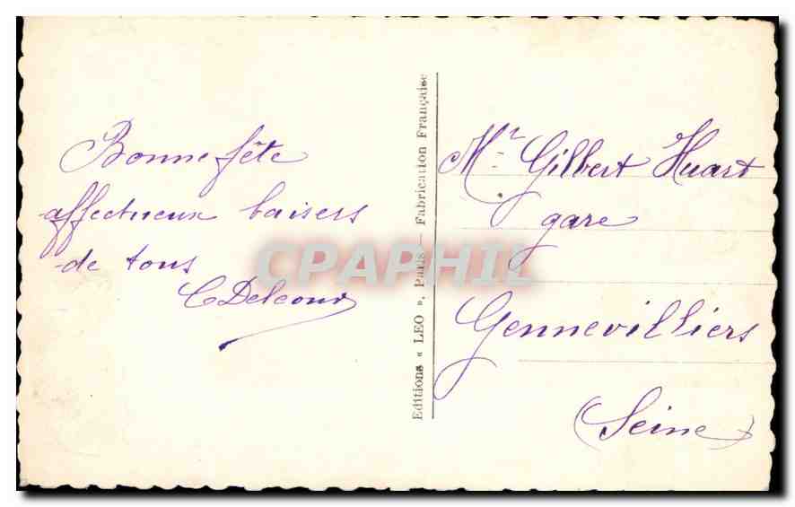CPA Accord Parfait Femme — Verso