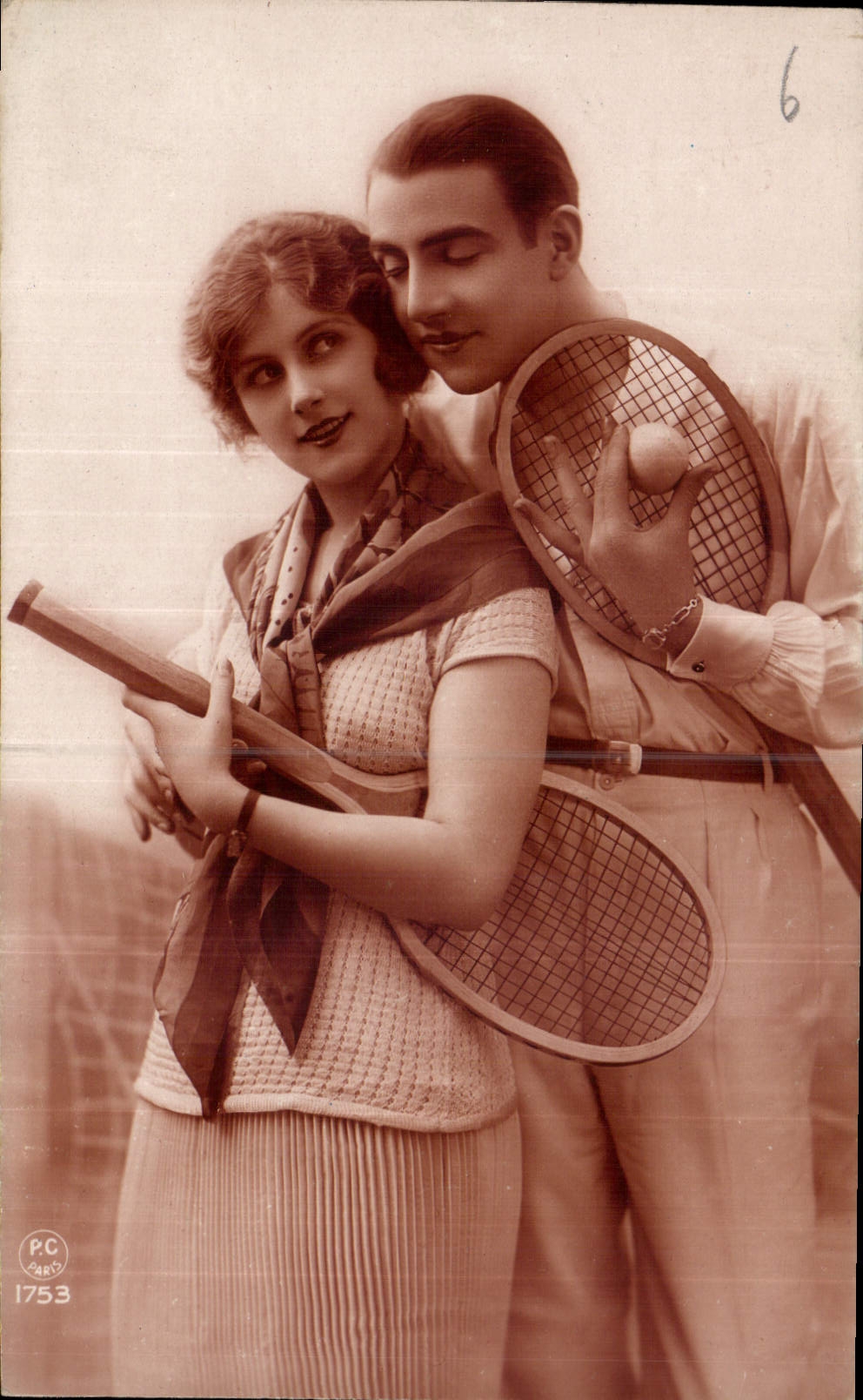CPA Femme Tennis