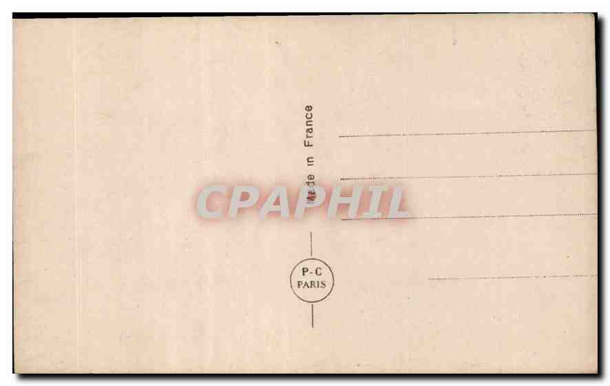 CPA Femme Tennis — Verso