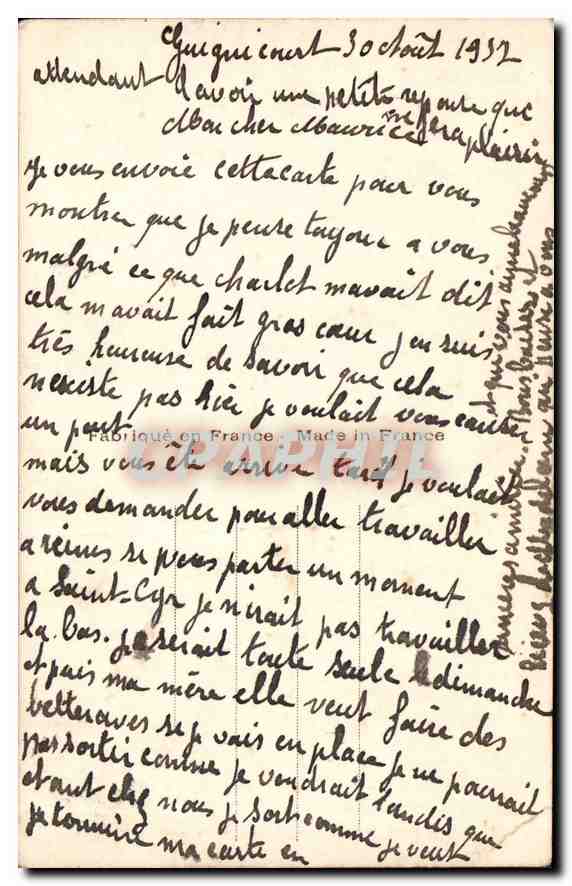 CPA Quand le printemps chante ecoutons le printemps qui chante sur un rythme de valse lente Femme — Rückseite