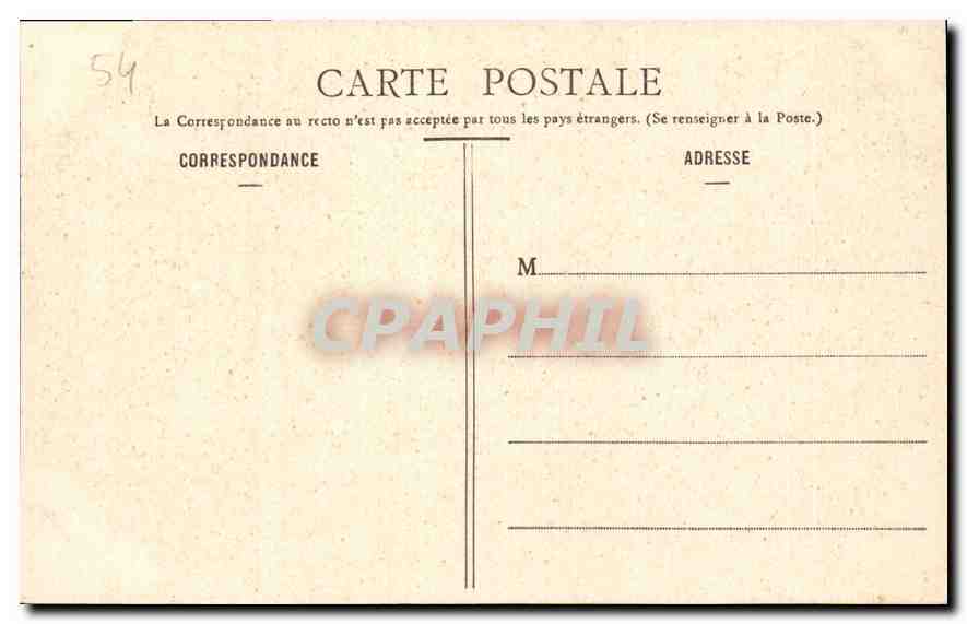 CPA Nancy Porte de la Craffe  — Rückseite
