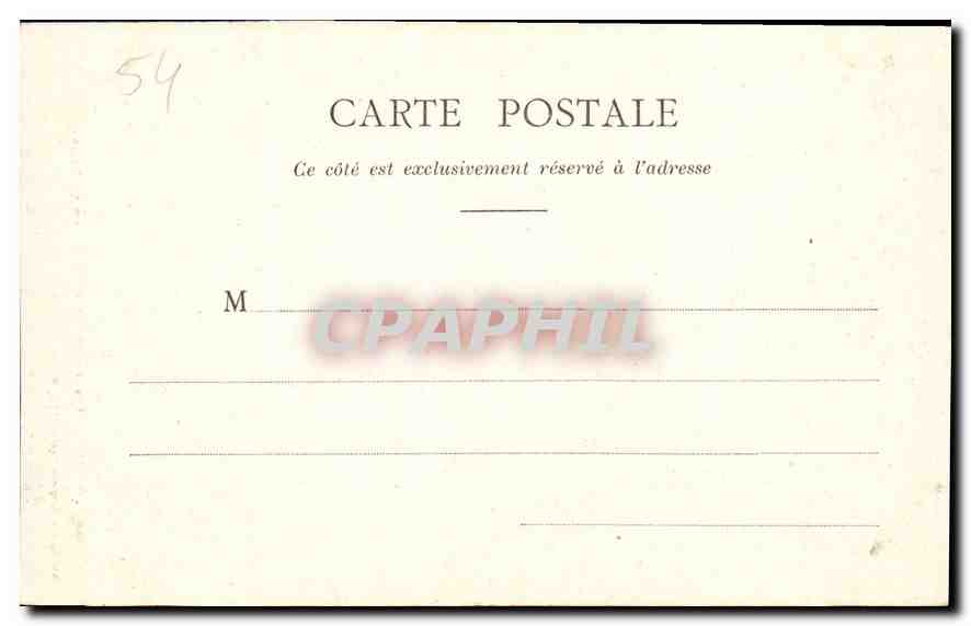 CPA Nancy les Voutes de la Porte de la Craffe  — Rückseite