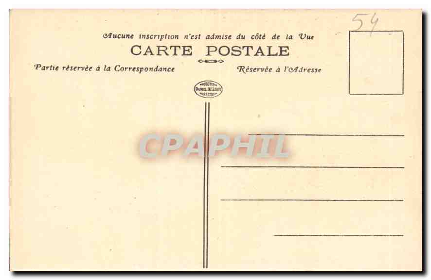 CPA Nancy Artistique la Porte de la Craffe  — Rückseite