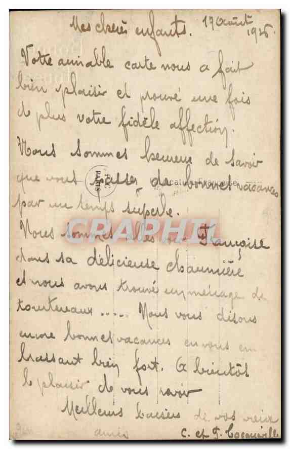 CPA Bonne Annee Femme — Verso