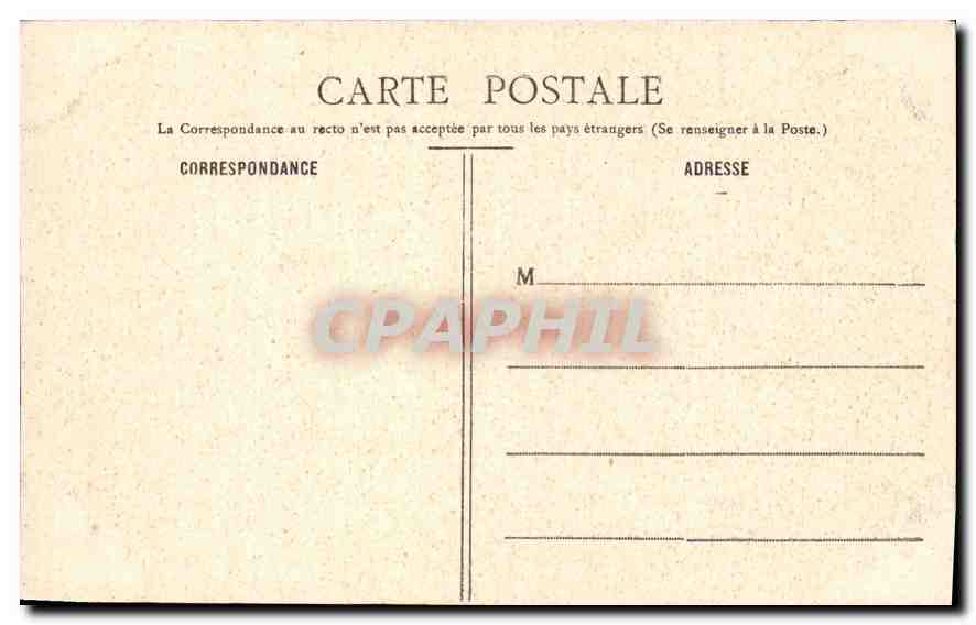 CPA Nancy rue de la Constitution et Cathedrale  — Rückseite