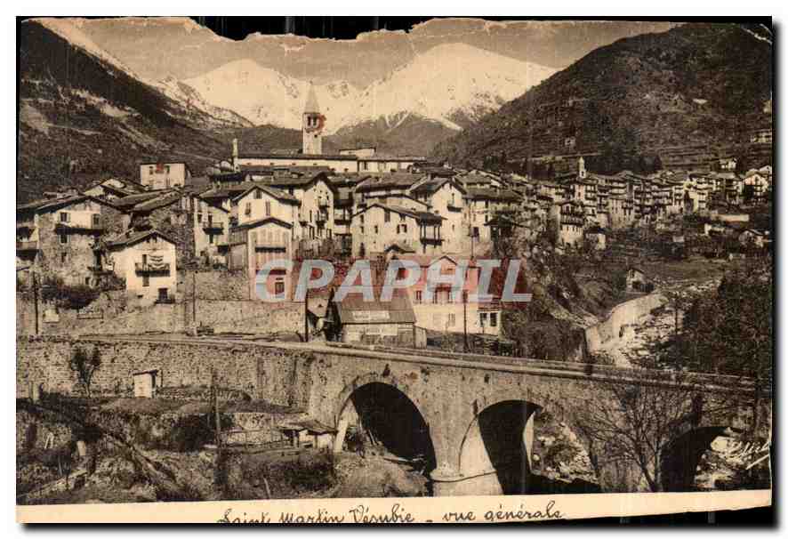 CPA Saint Martin Vesubie vue generale 