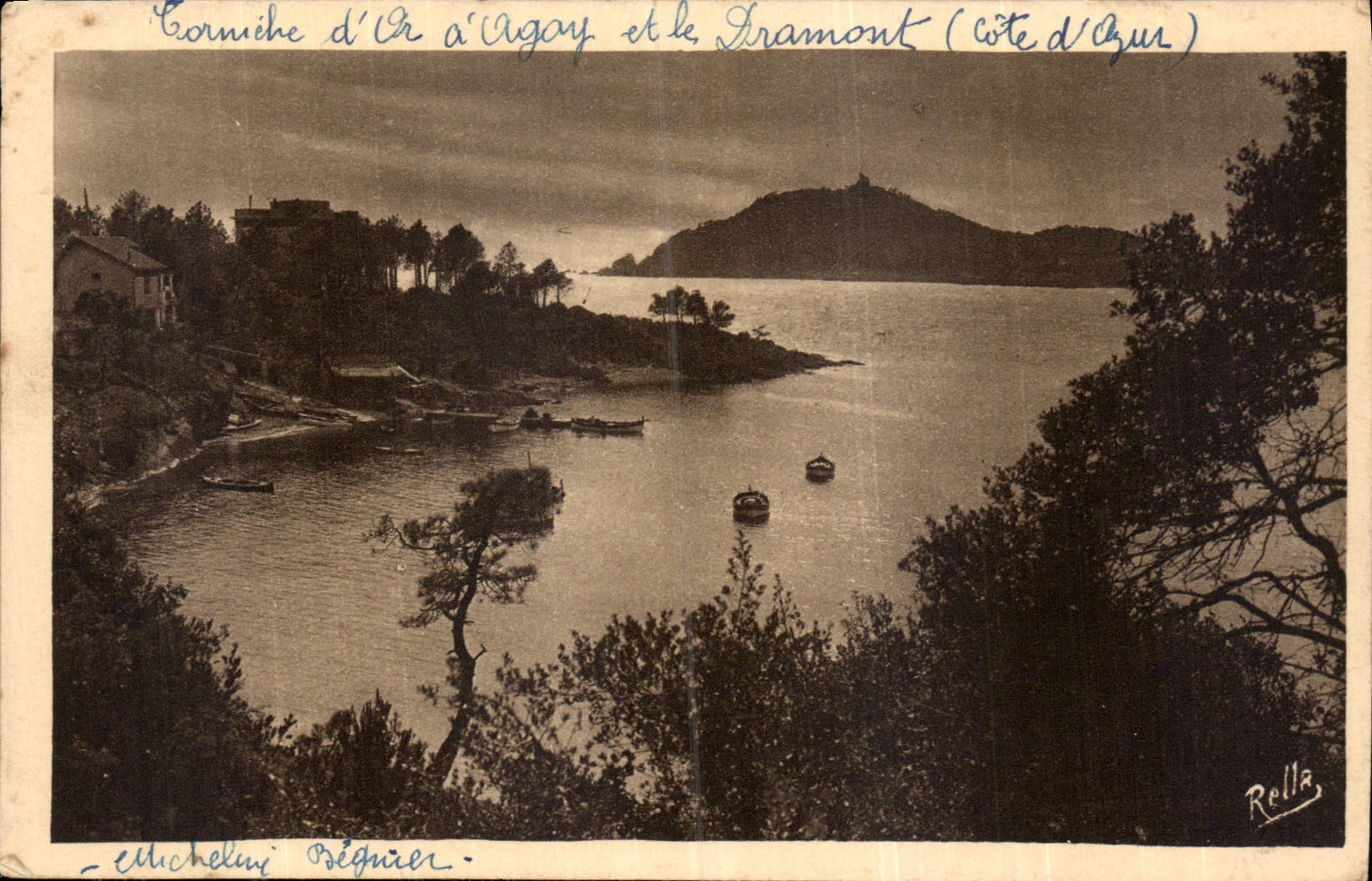 Corniche d'Or à Agay et le Dramont (Côte d'Azur) — Collection Rella, n°795 - Recto