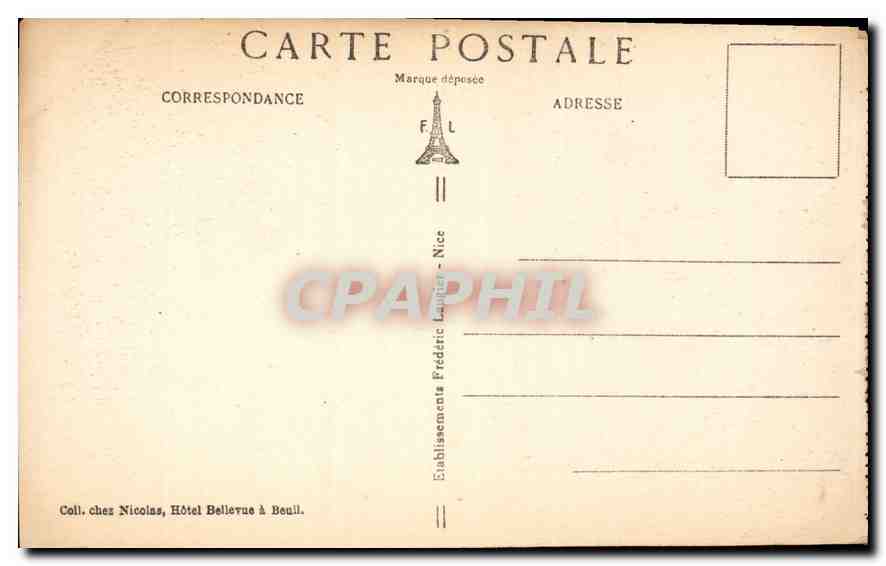 CPA Beuil A M une vieille rue  — Rückseite