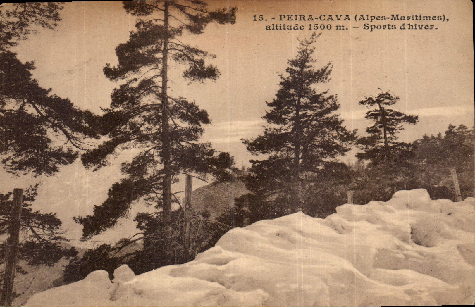 CPA Peira Cava Alpes Maritimes Sports d'hiver 