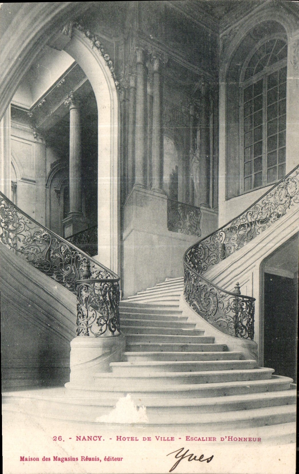CPA Nancy Hotel de ville Escalier d'honneur 
