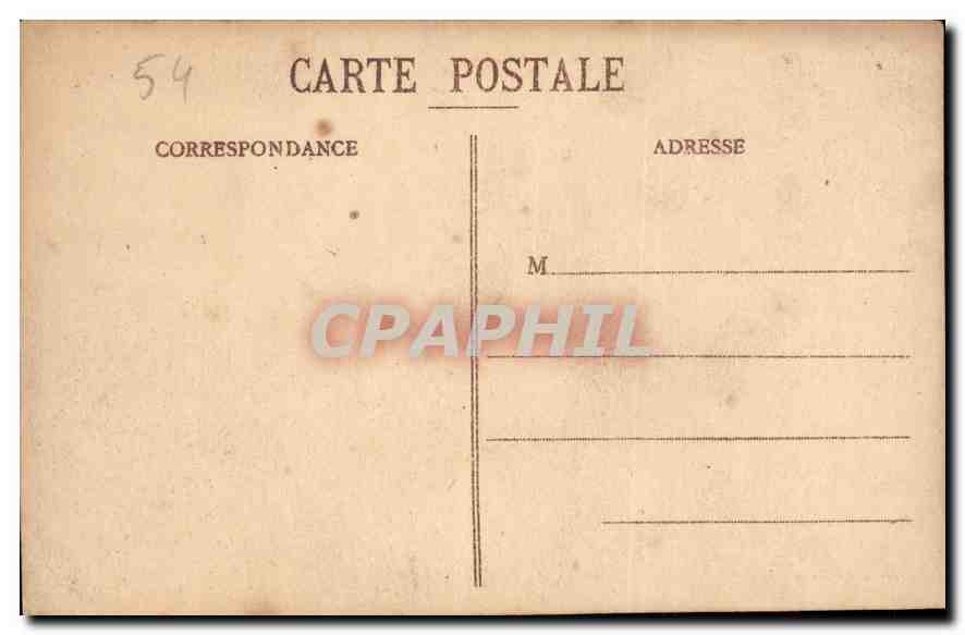 CPA Nancy Place Stanislas Grand Hotel et Hotel de Ville  — Verso