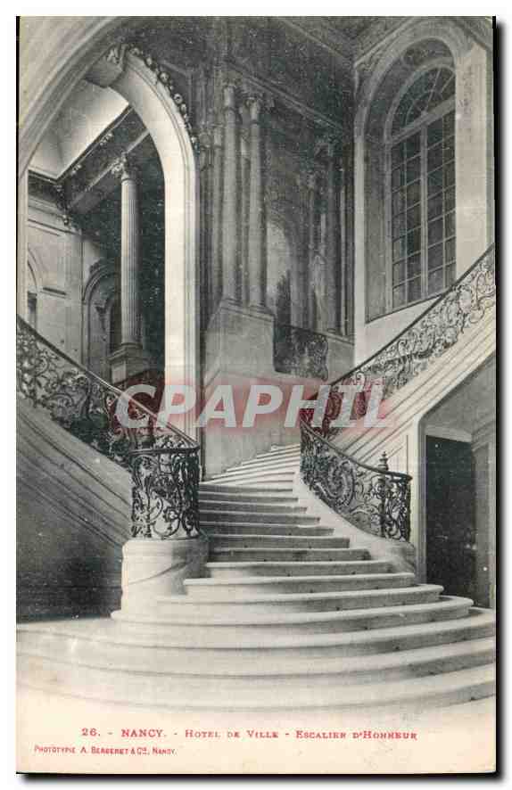 CPA Nancy Hotel de Ville Escalier d'honneur 