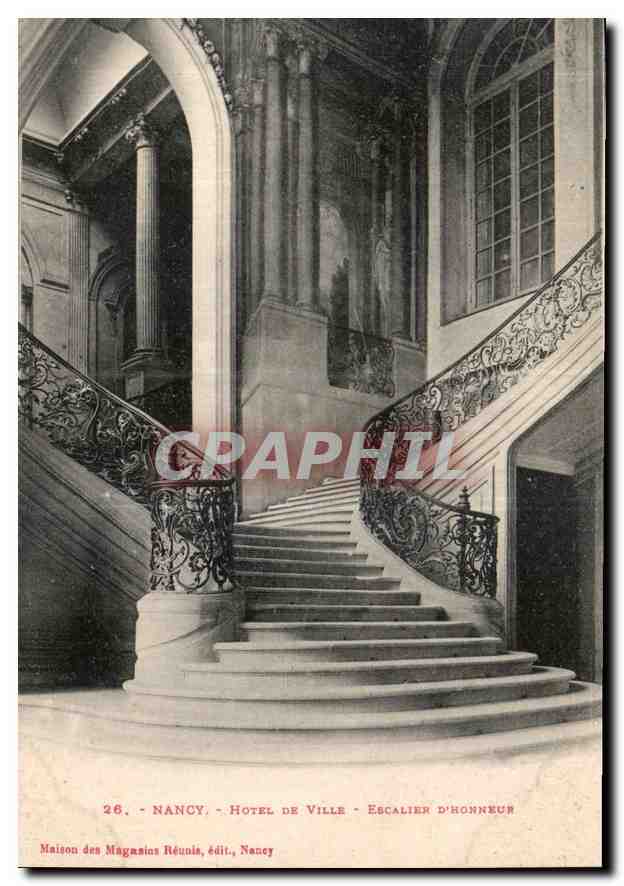 CPA Nancy Hotel de Ville Escalier d'honneur 