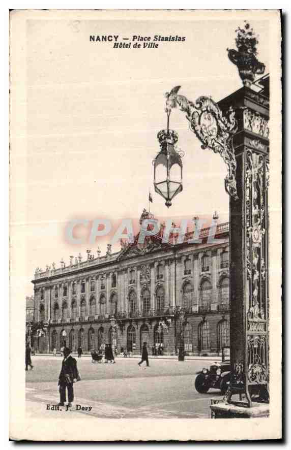 CPA Nancy Place Stanislas Hotel de Ville 