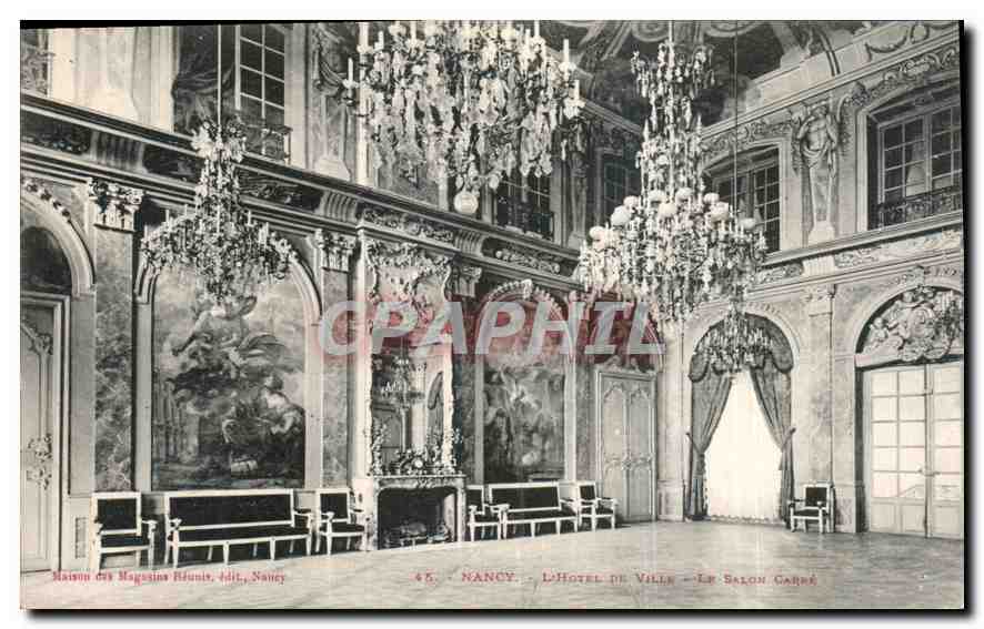 CPA Nancy l'Hotel de Ville le Salon Carree 
