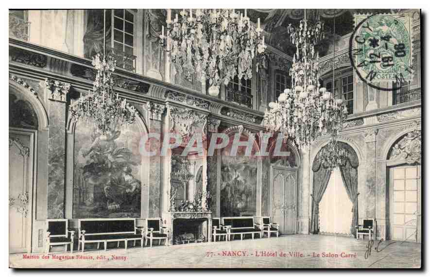 Nancy - L'Hôtel de Ville - Le Salon Carré — Maison des Magasins Réunis, édit., Nancy