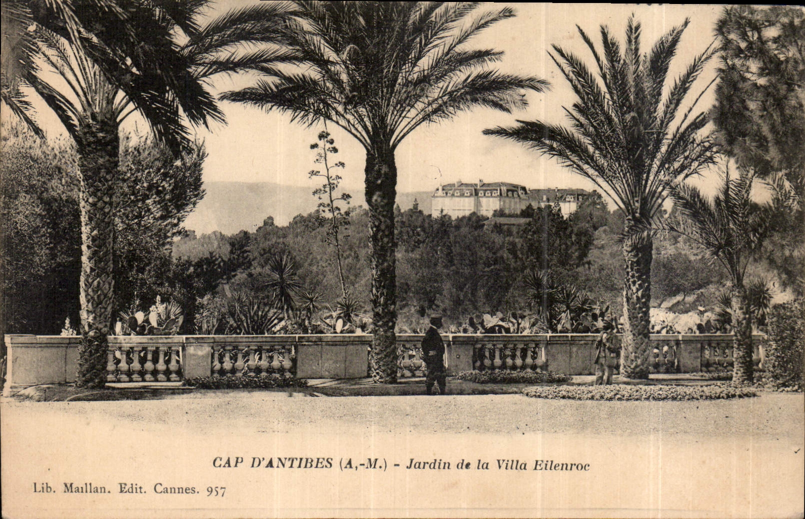 CPA Cap d'Antibes A M Jardin de la villa Eilenroc 