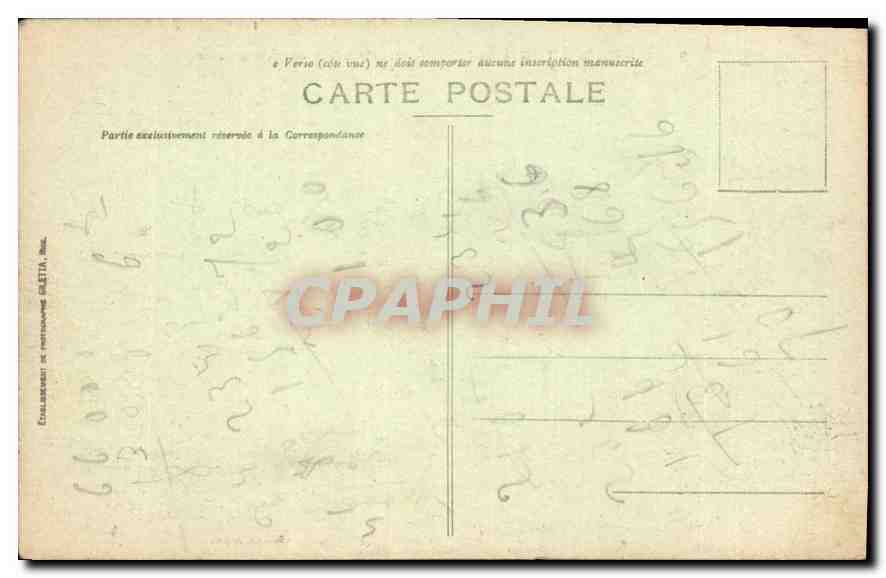 CPA Cote d'Azur a vol d'oiseau de Menton a Cannes  — Rückseite