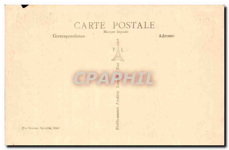 CPA Breil A M ancienne route d'Italie porte feodale Ane Mule — Rückseite