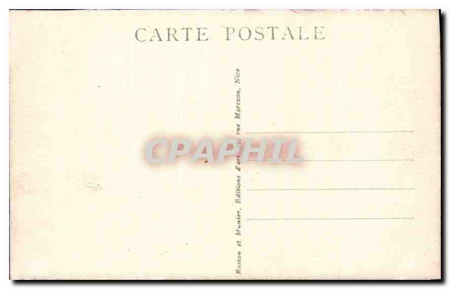CPA Menton la Vieille Ville  — Rückseite