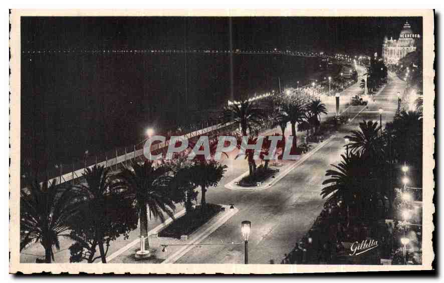 CPA Cote d'Azur Artistique Nice Feerie Nocturne 