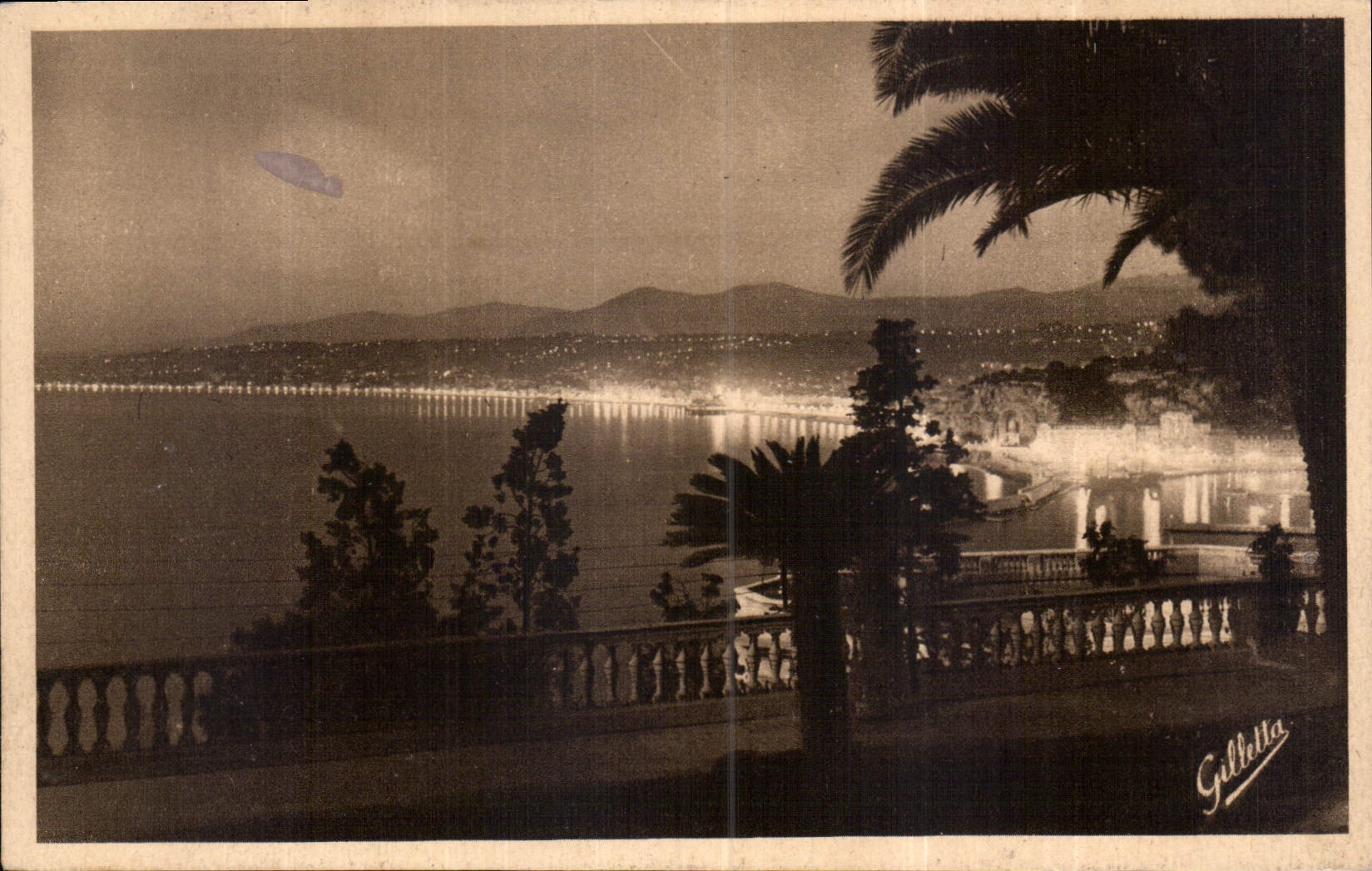 CPA Cote d'Azur Artistique Nice Feerie Nocturne 