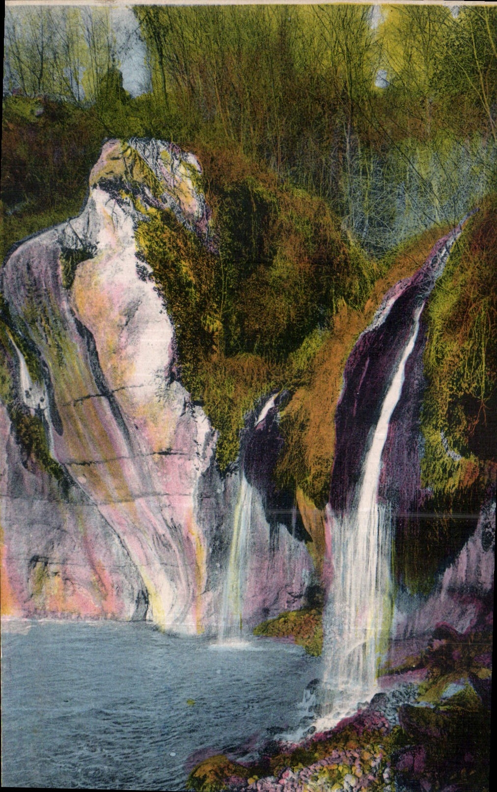 CPA Les Gorges du loup A M cascades petrifiantes au Saut du loup 