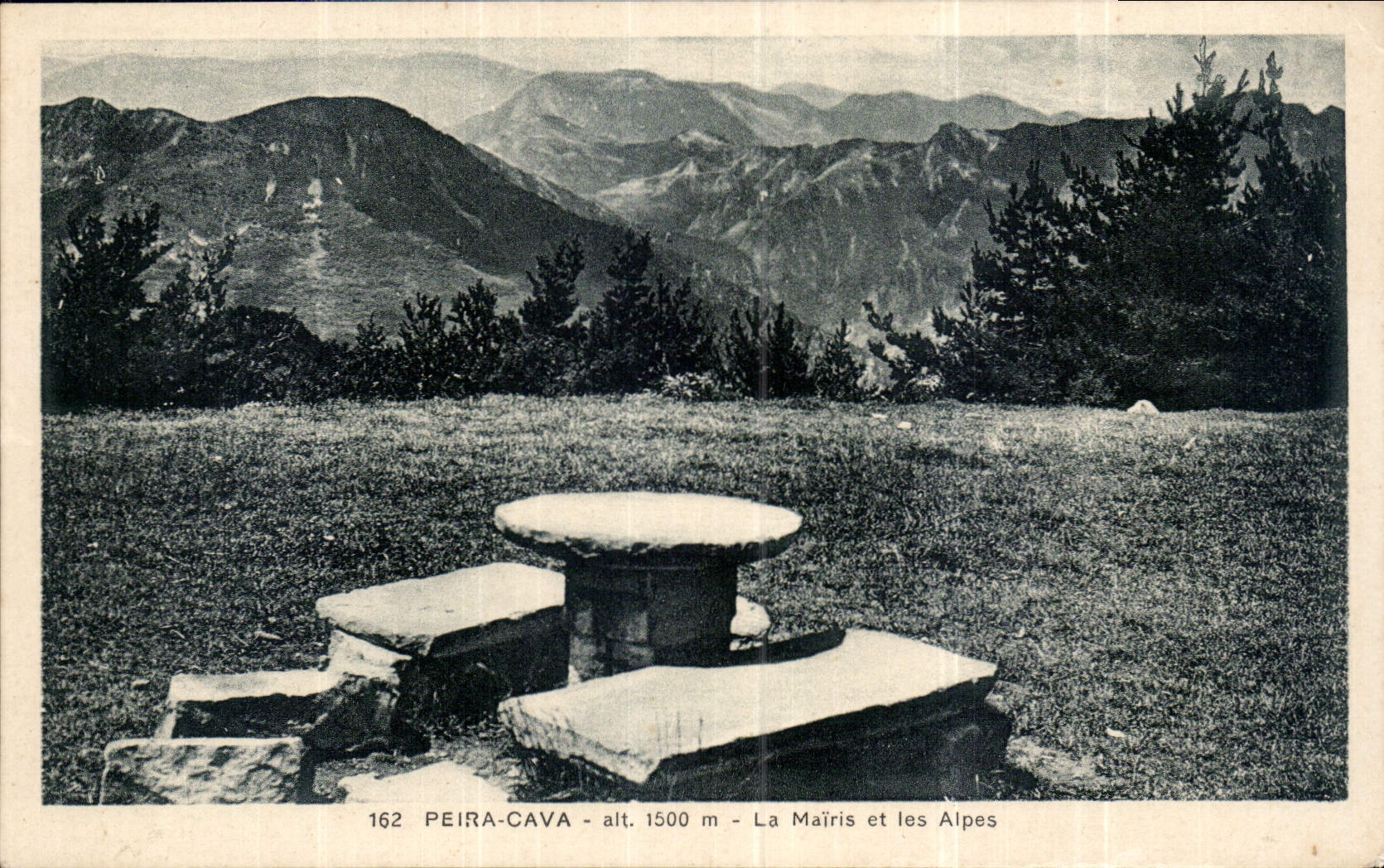 CPA Peira Cava la Mairis et les Alpes 