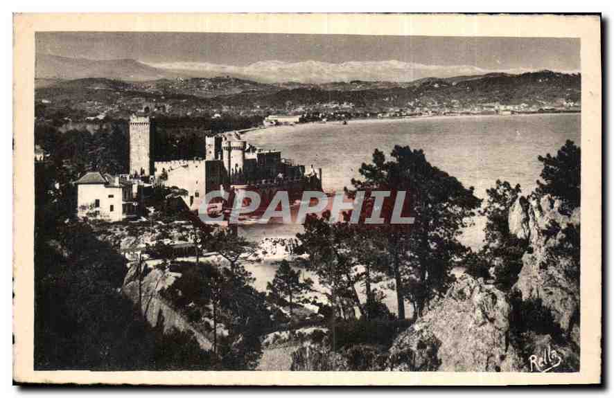 CPA La Corniche d'Or le Chateau de la Napoule et la chaine des Alpes 