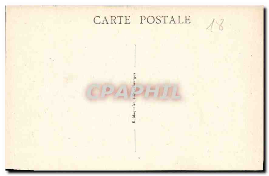 CPA Bourges Jardin des Pres Fichaux Une Allee  — Rückseite