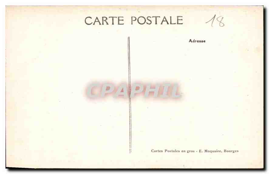 CPA Bourges Cathedrale Portail Central le Jugement dernier la Sentence  — Rückseite