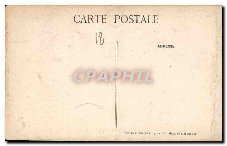 CPA Bourges Porte Nord de la Cathedrale  — Rückseite