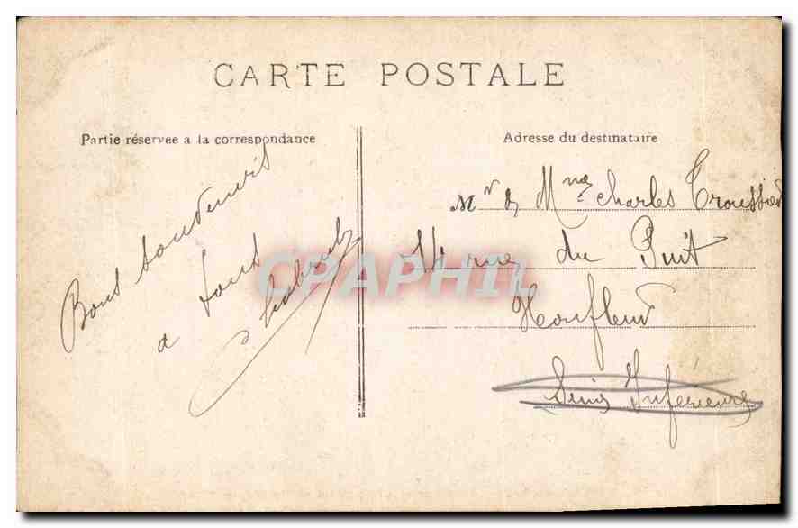 Versailles — Le Bassin d'Apollon et le Tapis Vert — Éditeur non identifié, n° de série non visible — Verso