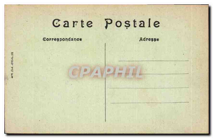 CPA Palais de Versaille l'Orangerie  — Verso